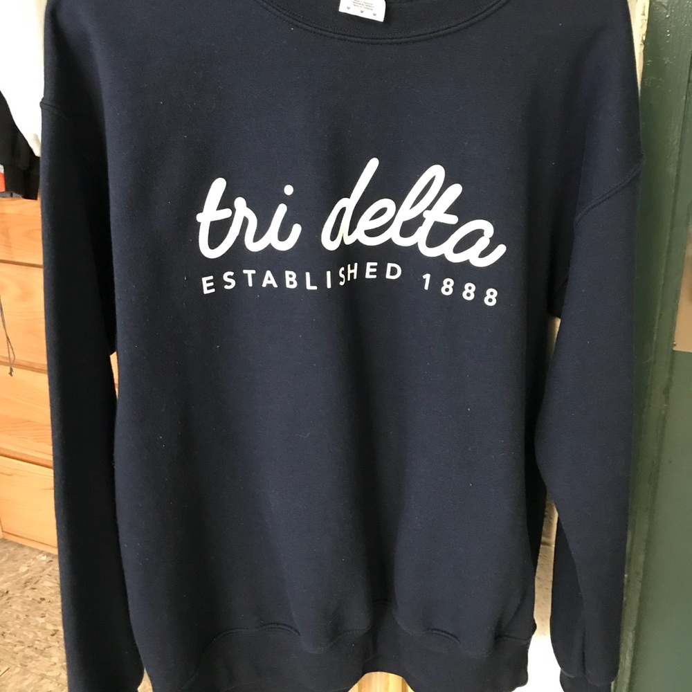 Navy Blue Tri Delta Crewneck